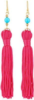 Spring Favorite Under $50 Pink Tassel Earrings 