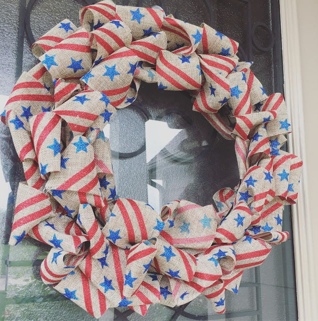 Weekend Recap DIY 4th of July Wreath 