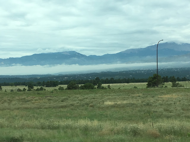 Fog in mountain Colorado Springs 