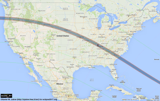 Path of Totality Solar Eclipse 