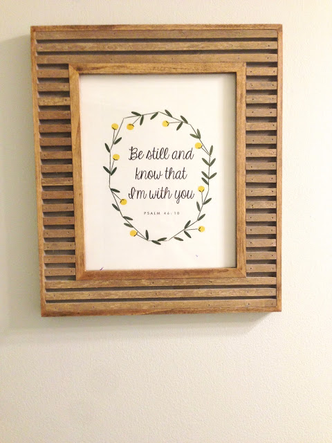 Framed Quote Guest Bathroom Update