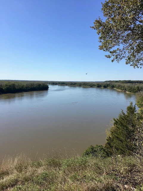 View of Missouri River Les Bourgeois 
