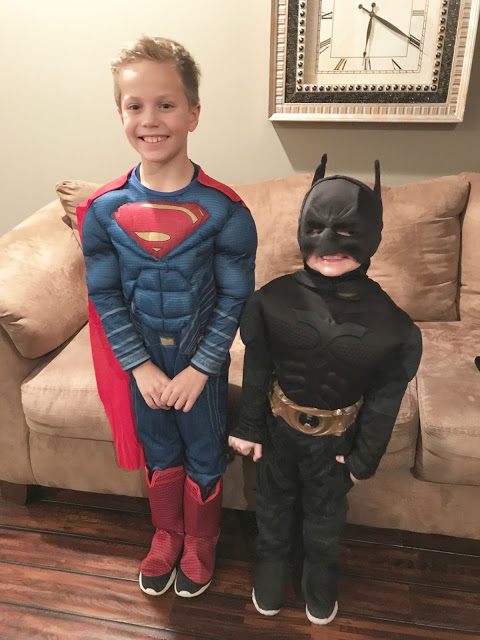 Boys Superman & Batman Costume 
