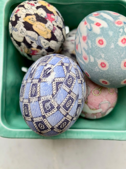 Silk Tie Dyed Easter Eggs 