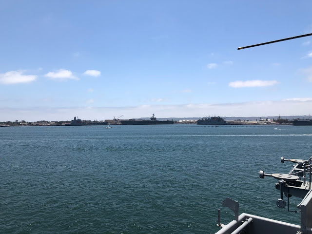 View from the deck of USS Midway San Diego 