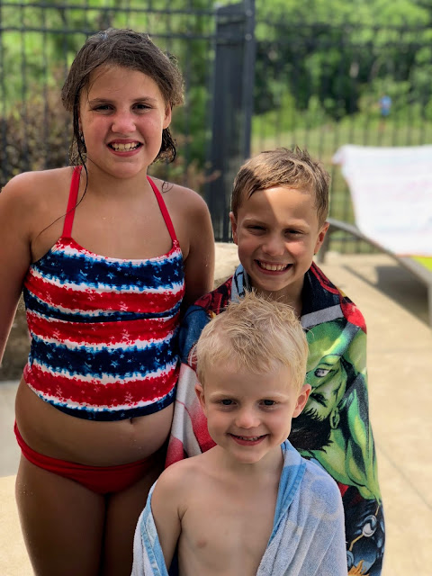 Cousins at the pool on 4th of July 