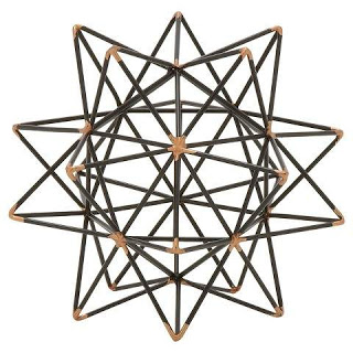 Iron Geodesic Decorative Star 