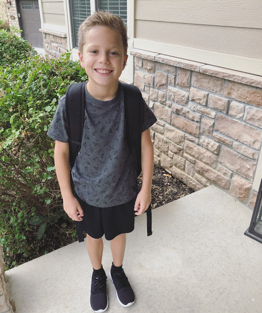 Boy's First Day of 4th grade