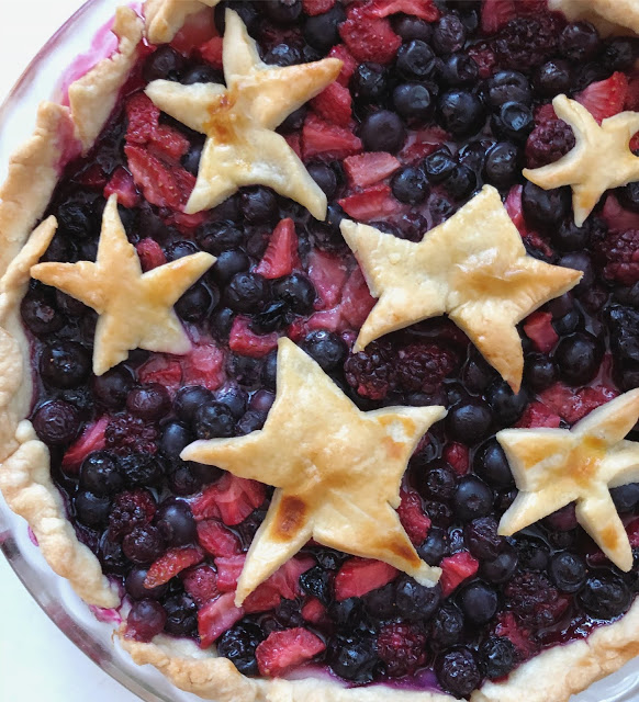 Triple Berry Berry Pie 4th of July 