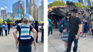 Family at the Bean Chicago