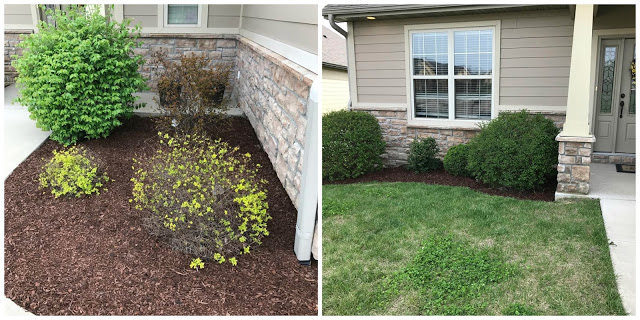 Weekend Recap fresh mulch garden bed 