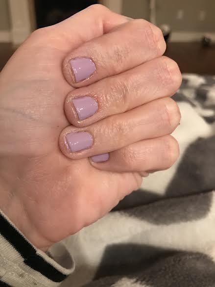 Pastel Purple Fingernail Polish 