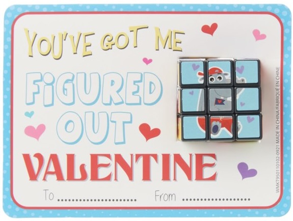 Rubik's Cube Valentine's Cards