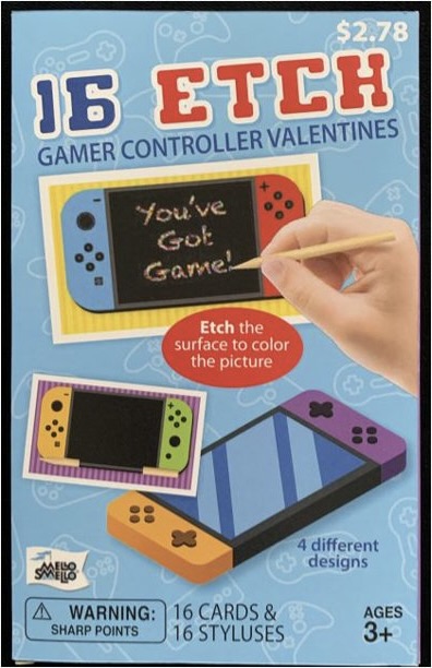 Etch Game Controller Store Bought Valentines