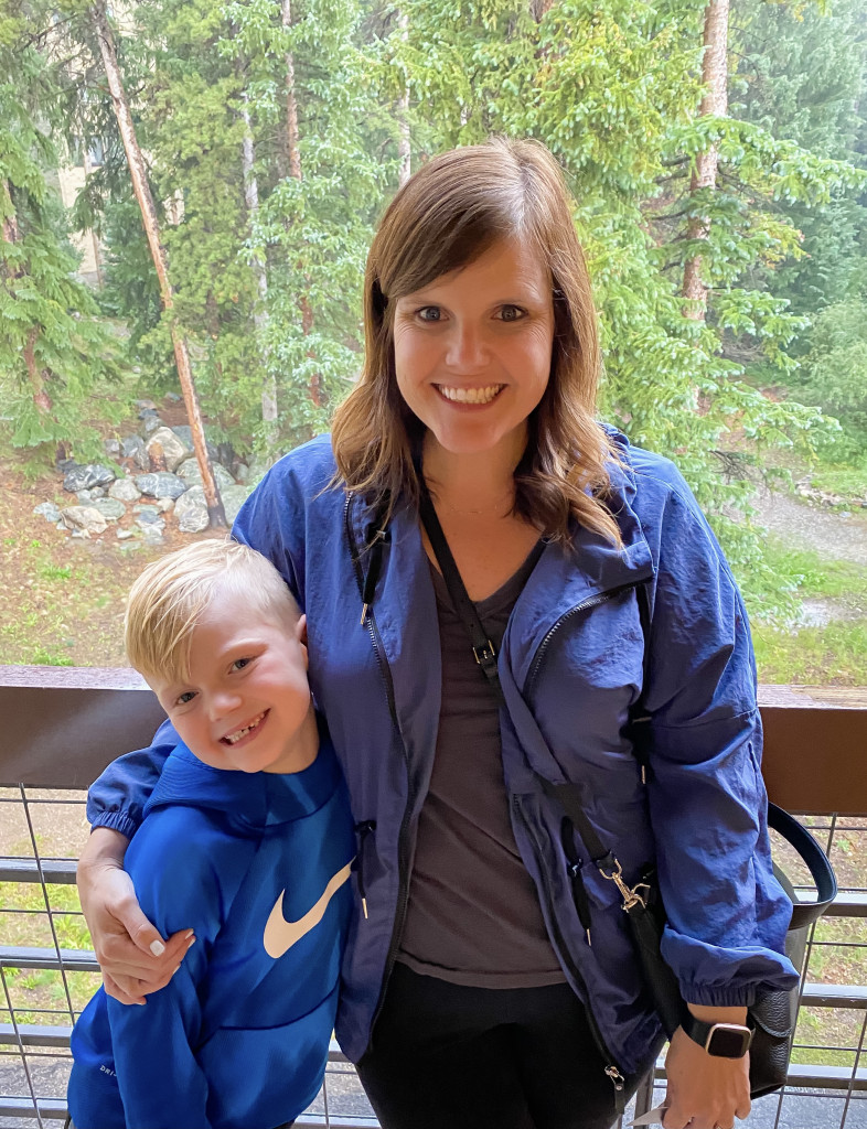 Mother & Son Outside Breckenridge