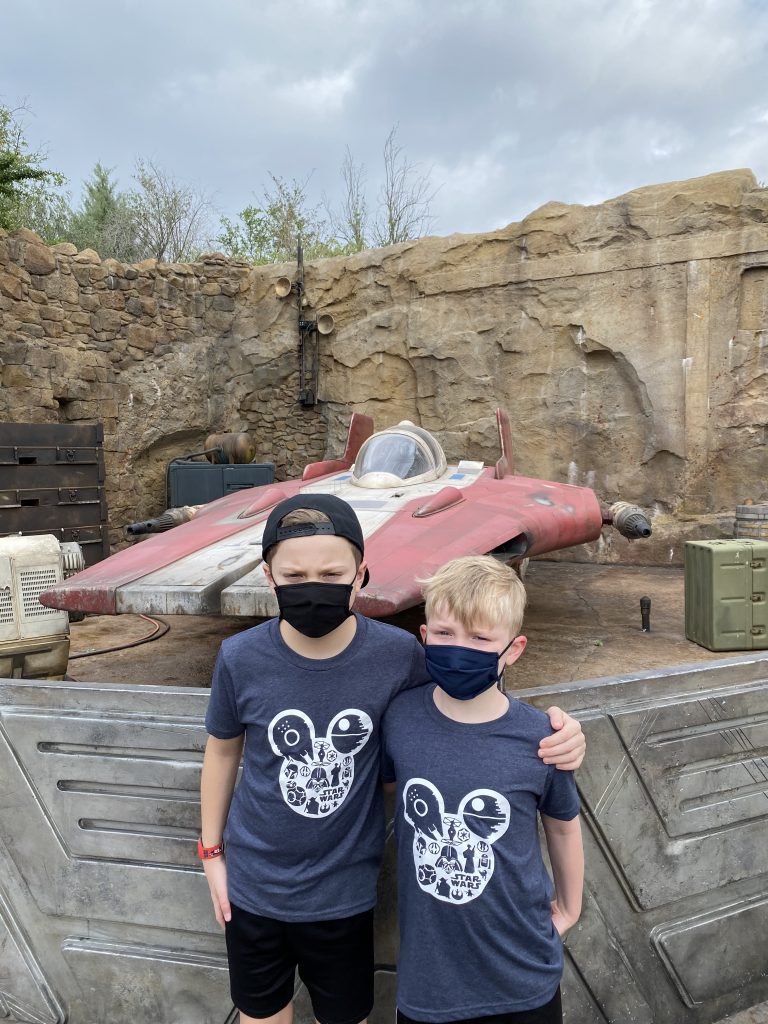 Brothers in Galaxy's Edge Disney World 