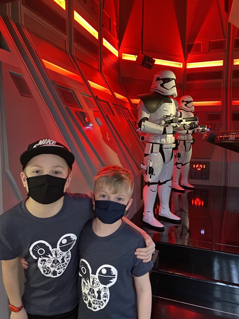 Brothers with StormTroopers Disney World 2021