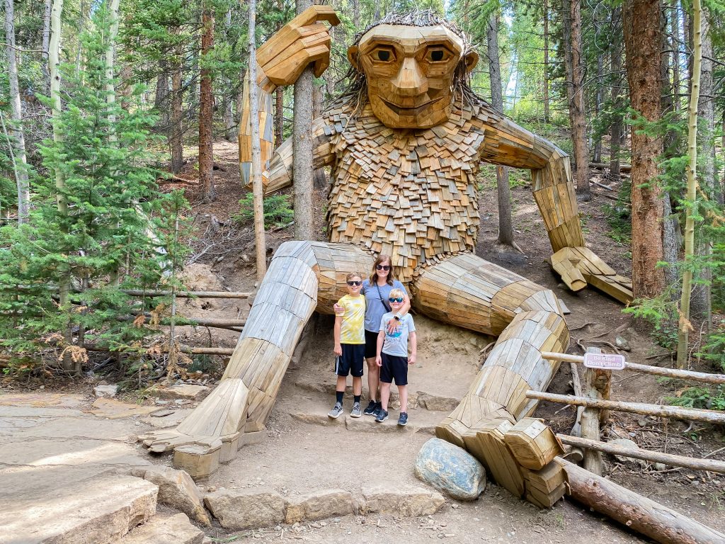 Mom and Sons at Breckenridge Troll 
