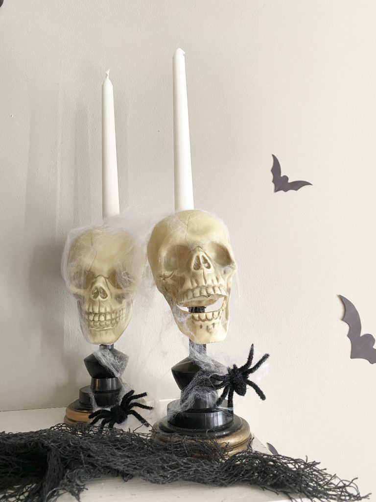 DIY Skeleton Candles