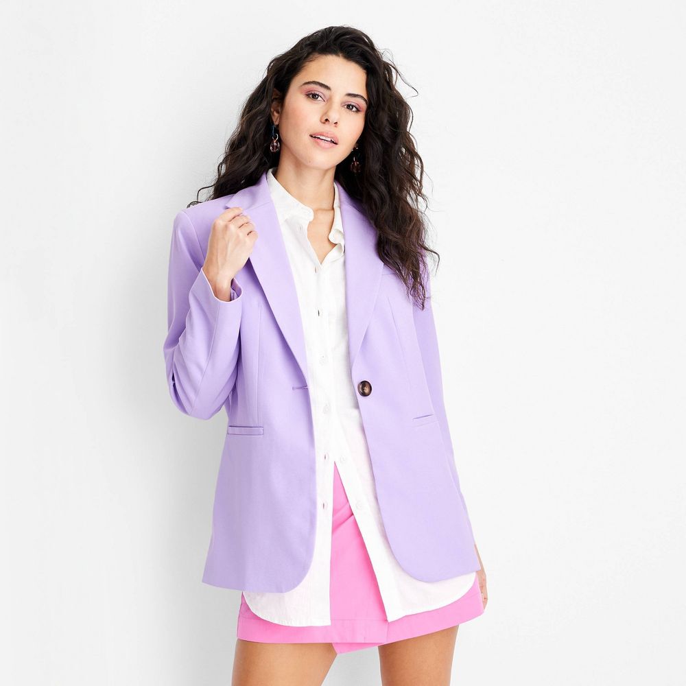 Casual purple blazer 